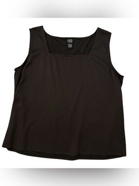 🖤Eileen Fisher Women’s Flowy Square Neck Silk Minimalist Sleeveless Tank Blouse